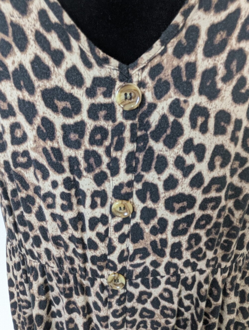 Torrid Plus Size 4x 26 Leopard Print Midi Dress  Short Sleeve - Picture 8 of 11